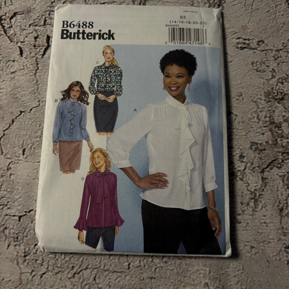 Butterick B6488 E5 for Misses' Tops